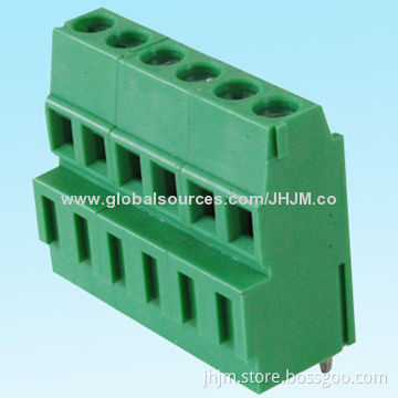 Bi-level housing screw type terminal blocks connector with 5mm, 5.08mm, pitch 2-24 pins dip for PCB